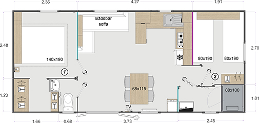 Rapidhome 2024, Lodge 872 villavagn